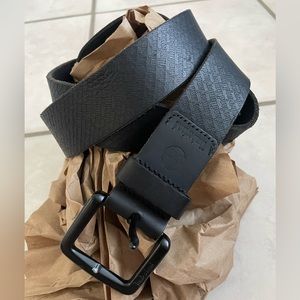 Men's Timberland Belt, black, large, leather, 40